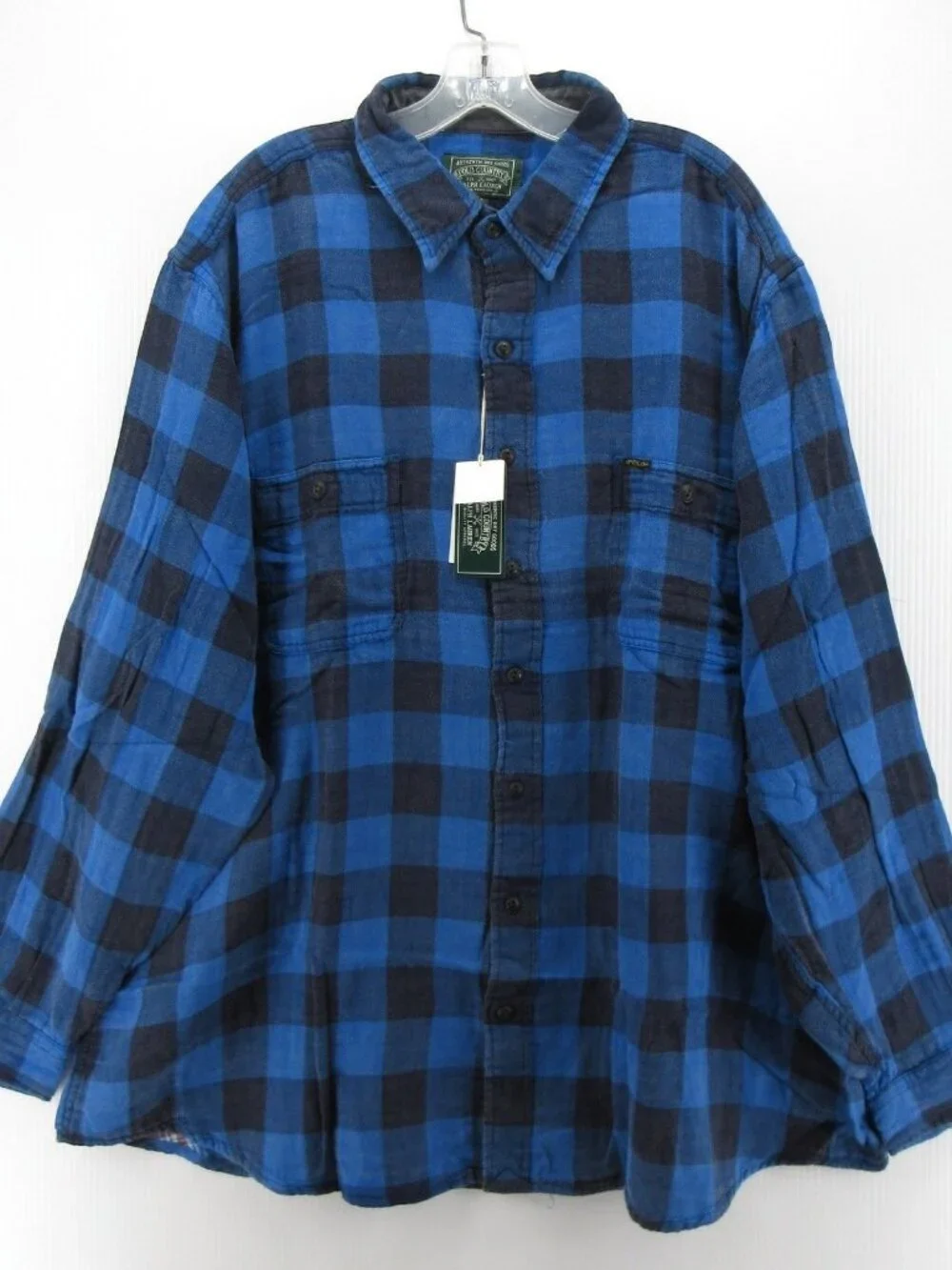 Polo Country Ralph Lauren Shirt 2XB Flannel Buffalo Plaid Tartan Lined